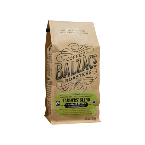 Balzac's Coffee Roasters Farmer's Blend Whole Bean Coffee 12oz