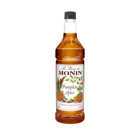 Monin Pumpkin Spice Clean Label Premium Syrup, 1L.