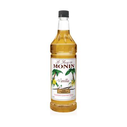 Monin Vanilla Clean Label Premium Syrup, 1L.