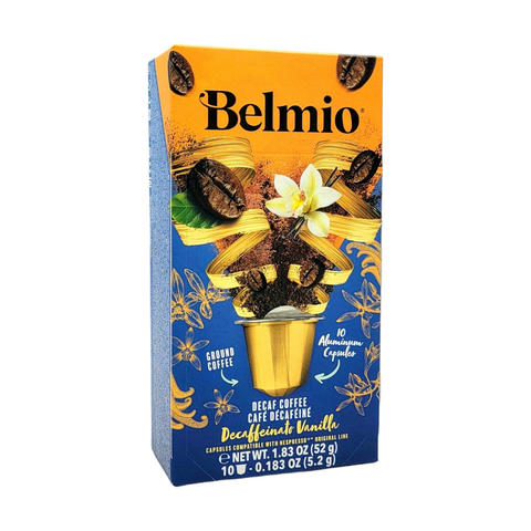 Belmio Decaffeinato Vanilla Nespresso Compatible Coffee, 10 capsules