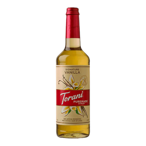 Torani Puremade Vanilla Syrup 750ml.