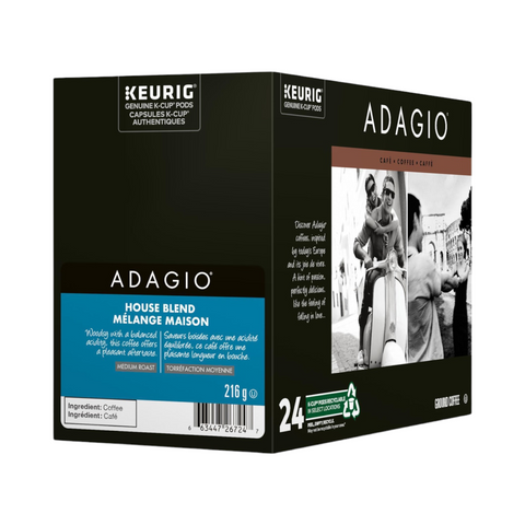 Adagio House Blend Single Serve K-Cup® Coffee Pods
