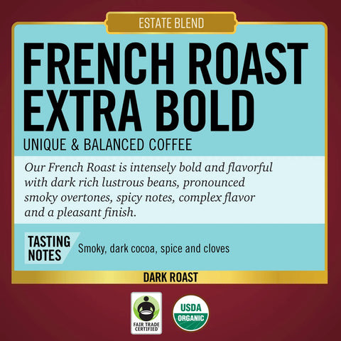 Barrie House French Roast Extra Bold Fair Trade Organic 24 ct