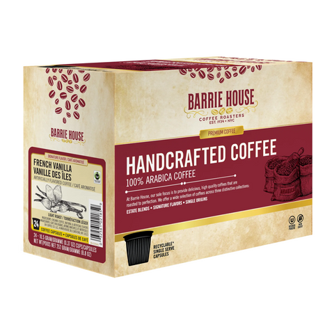 Barrie House French Vanilla Fair Trade Flavored Single Serve K-Cup® Coffee Pods