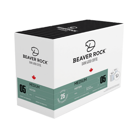 Beaver Rock Medium Roast Single Serve Coffee 25 pack