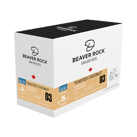 Beaver Rock Toasted Coconut Swiss Water DECAF Single Serve K-Cup® Coffee Pods