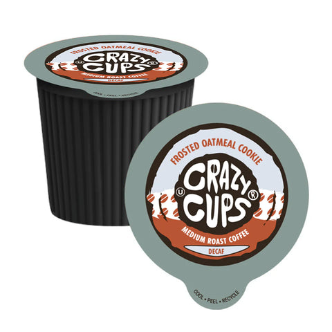 Crazy Cups Frosted Oatmeal Cookie DECAF Single Serve Coffee 22 Pack