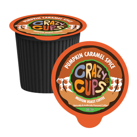 Crazy Cups Pumpkin Caramel Spice Coffee Decaf Single Serve Coffee 22 Pack