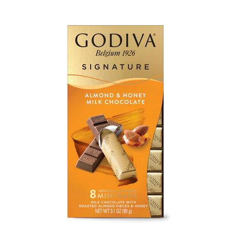 Godiva Almond & Honey Milk Chocolate 8pcs.