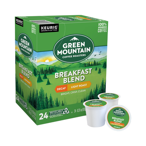 Green Mountain Breakfast DECAF Single Serve K-Cup® Coffee Pods