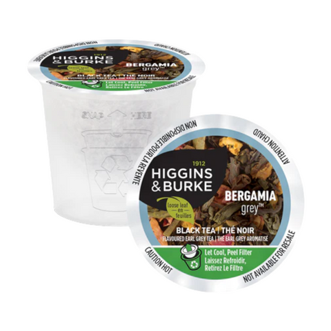 Higgins & Burke Bergamia Grey Loose Leaf Single Serve Tea 24 pods
