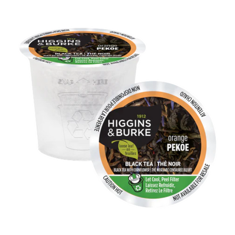 Higgins & Burke Orange Pekoe Loose Leaf Single Serve Tea 24 pods