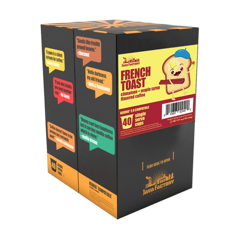 Java Factory Roasters French Toast Single Serve Coffee 40 pack