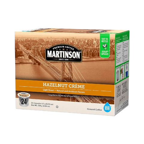 Martinson Hazelnut Creme Single Serve Coffee 24 pack