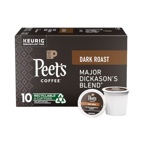 Peet's Coffee Major Dickason Single Serve K-Cup® 10 Pods