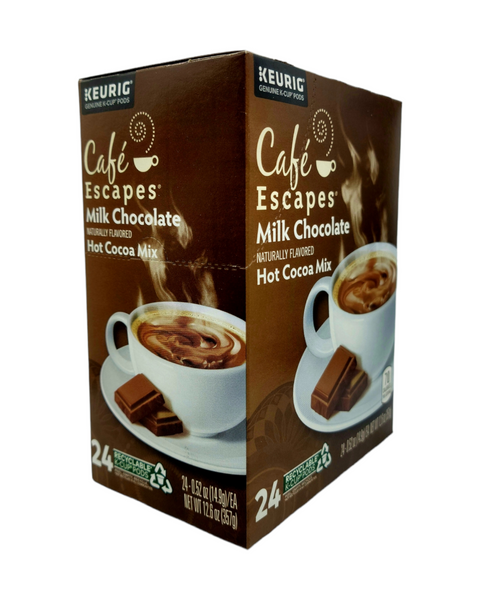 Cafe Escapes Milk Hot Chocolate Single Serve Coffee 24 pack