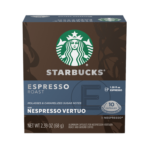 Starbucks Espresso Roast Nespresso® Vertuo 10 Capsules