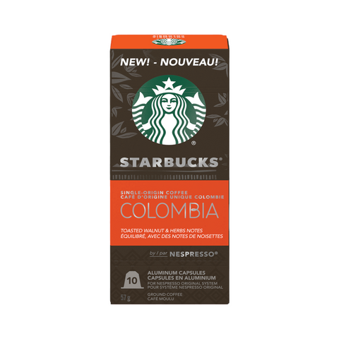 Starbucks Colombia Nespresso® Compatible Capsules, 10 Pack