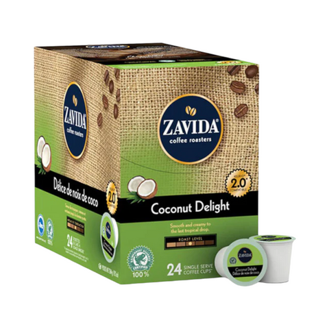 Zavida Coconut Delight Single Serve K-Cup® 24 Pods