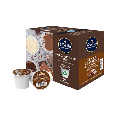 Zavida Classic Hot Chocolate Single Serve K-Cup® 24 Pods