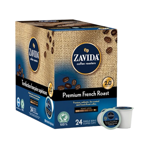 Zavida Premium French Roast Single Serve K-Cup® 24 Pods