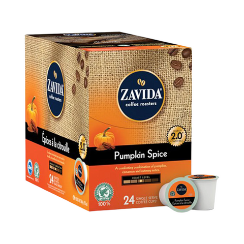Zavida Pumpkin Spice Single Serve K-Cup® 24 Pods