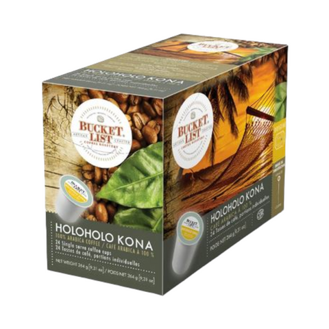 Bucket List Holoholo Kona Single Serve Coffee 24 pack