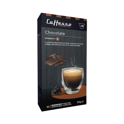Caffesso Chocolate Coffee Nespresso Compatible Capsules-Original line