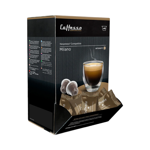 Caffesso Milano Nespresso Compatible Capsules, 60 Pack