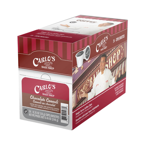 Carlo's Bake Shop Chocolate Cannoli Single Serve Coffee 24 pack