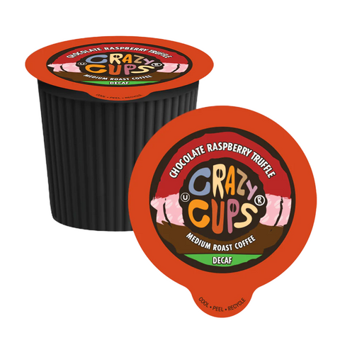 Crazy Cups Chocolate Raspberry Truffle DECAF Single Serve Coffee 22 Pack