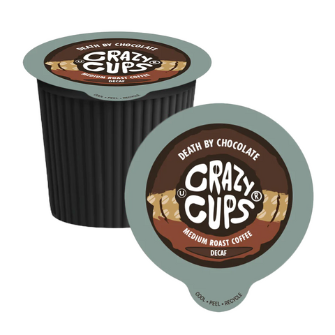 Crazy Cups Death By Chocolate DECAF Single Serve Coffee 22 Pack