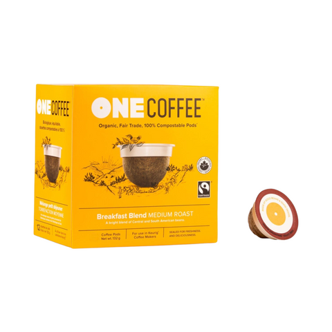 One Coffee Breakfast Blend Single Serve 18 Compostable pods