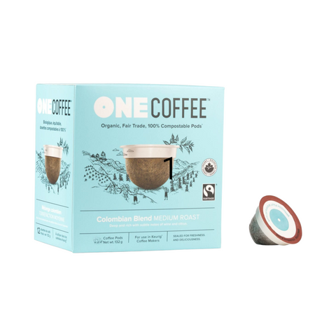 One Coffee Colombian Single Serve 18 Compostable pods