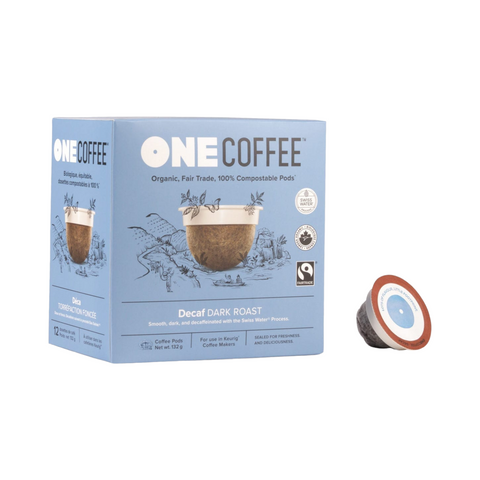 One Coffee Decaf Single Serve 18 Compostable pods