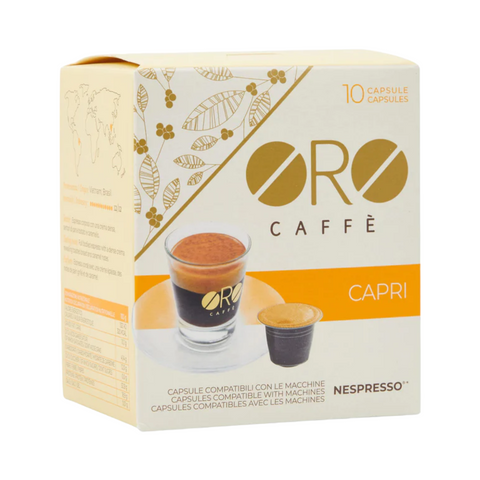 ORO CAFFÈ Capri Nespresso Compatible Capsules, 10 Pack