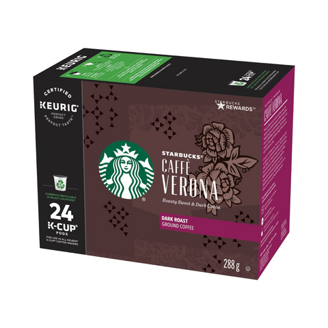 Starbucks Verona Single Serve Coffee K-Cup® 24 Pods