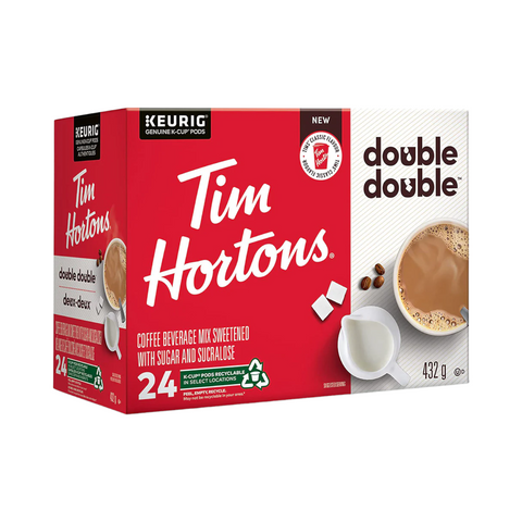 Tim Hortons Double Double Single Serve Coffee K-Cup® 24 Pods