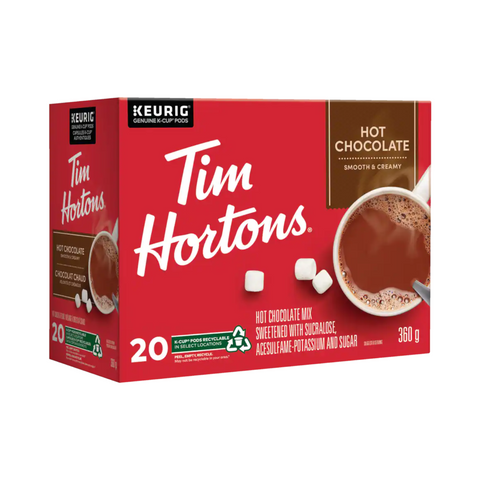 Tim Hortons Hot Chocolate Single Serve K-Cup® 20 Pods