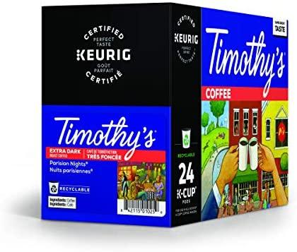 Timothy's Parisian Nights Single Serve Coffee K-Cup® 24 Pods