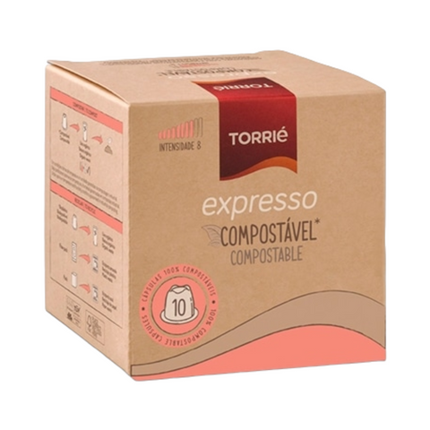 Torrié Compostable Espresso Nespresso® Compatibles, Box of 10 Capsules