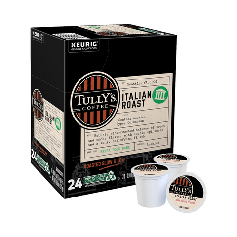 Tully's Italian Roast Single Serve Coffee K-Cup® 24 Pods