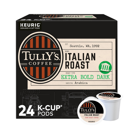 Tully's Italian Roast Single Serve Coffee K-Cup® 24 Pods