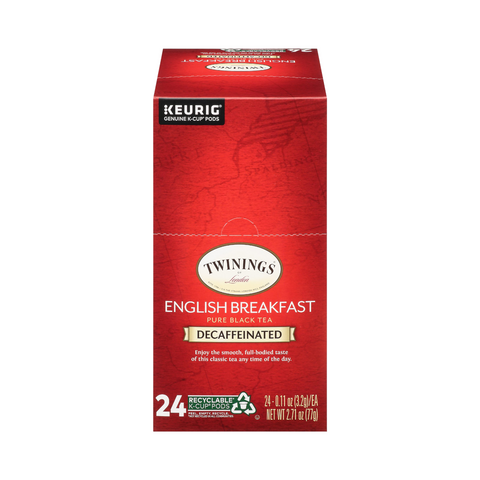 Twinings English Breakfast Decaf Tea Single Serve K-Cup® 24 Pods